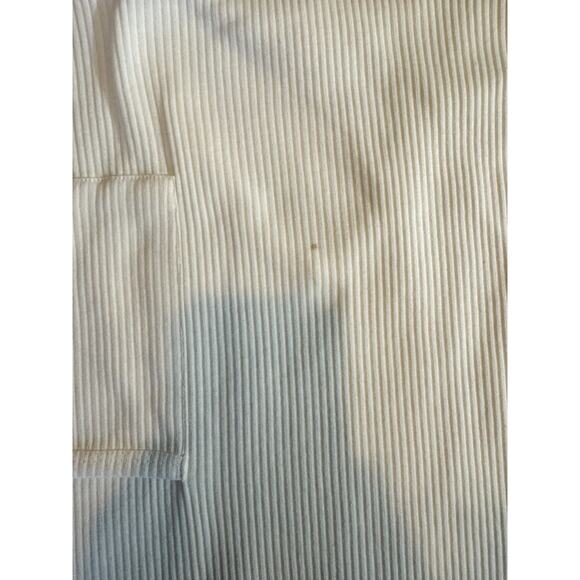 JD Cove White Ribbed V-Neck Tank Dress | Minimalist Beach Cover-Up Mini Dress  M - Picture 4 of 4